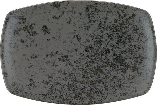 Bauscher, Sandstone Black - Platte rechteckig coup, 28 x 18 cm