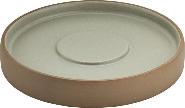 Playground, 2in1 Beige-Grau - Teller, Untertasse rund, 14 cm