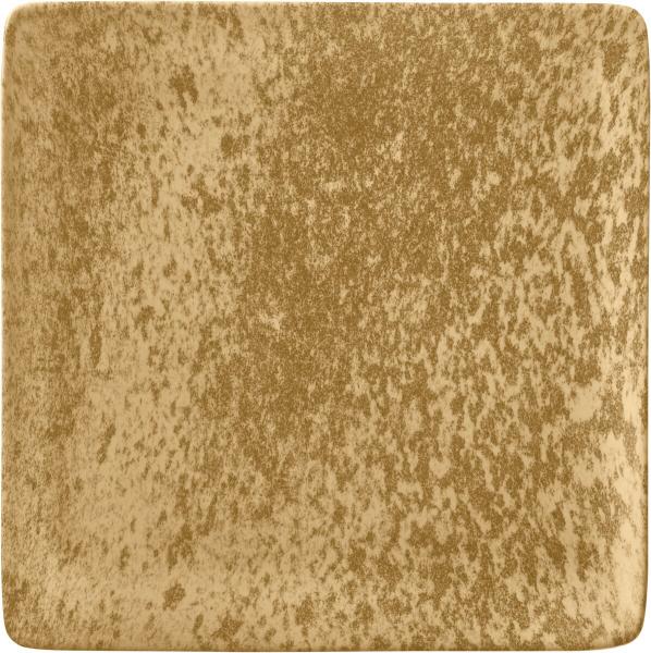 Bauscher, Sandstone Dark Yellow - Teller flach quadratisch, 29 cm