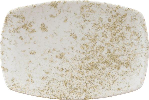 Bauscher, Sandstone Beige - Platte rechteckig coup, 14 x 9 cm