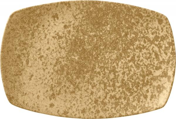 Bauscher, Sandstone Dark Yellow - Platte rechteckig coup, 28 x 18 cm