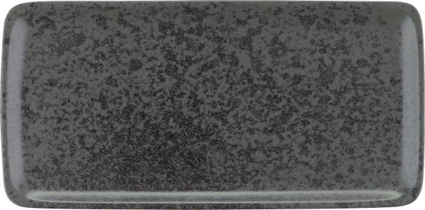 Bauscher, Sandstone Black - Platte rechteckig, 30 x 15 cm